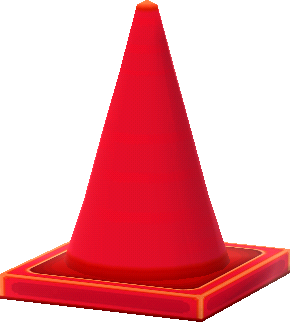 red cone