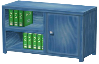藍色書櫃