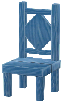 chaise bleue