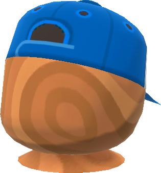 파란 야구 모자