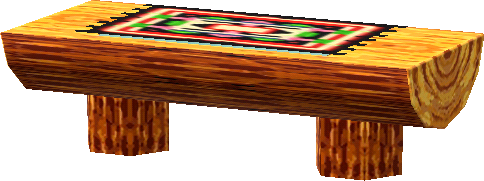 原木矮桌