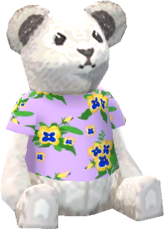 花紋T恤小白熊
