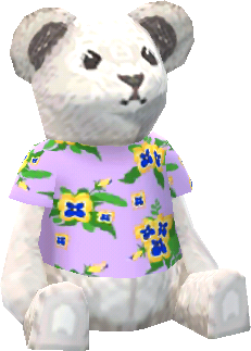 floral polar bear