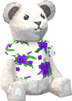 floral polar bear