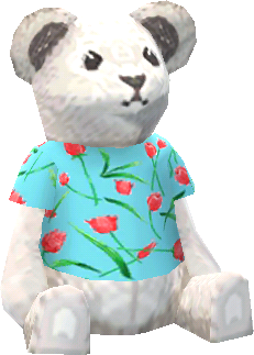 floral polar bear