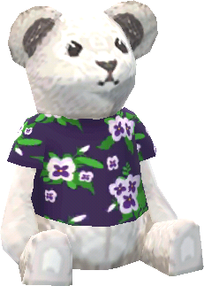 花紋T恤小白熊