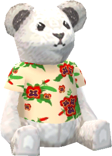 floral polar bear