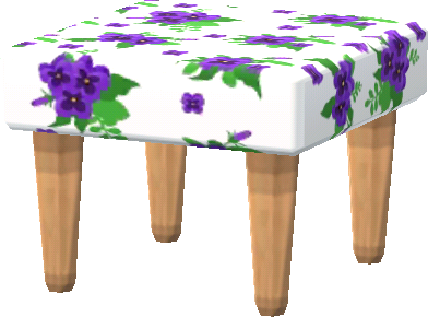 꽃무늬 미니 테이블