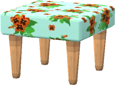 꽃무늬 미니 테이블
