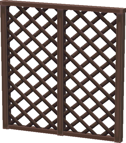 brown lattice wall
