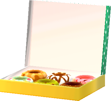 caja de dónuts