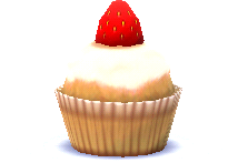 Erdbeer-Cupcake