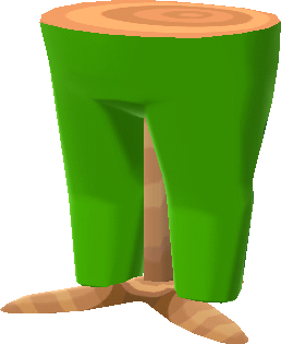 frog-costume pants