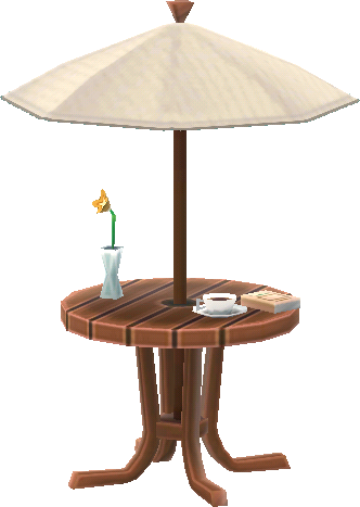 咖啡廳遮陽傘桌