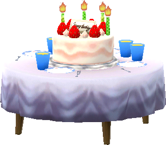 mesa de cumpleaños