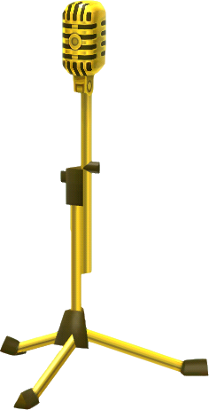 microphone en or