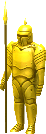 fancy gold-armor suit