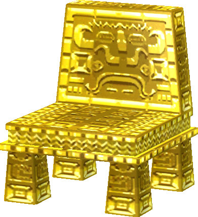 황금 의자