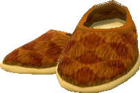 brown slip-ons