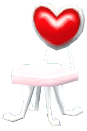 chaise cœur