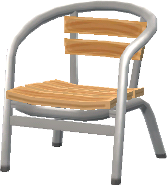 metal-and-wood chair