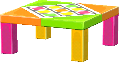 彩色桌