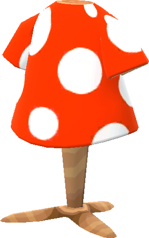 蘑菇花紋衣服