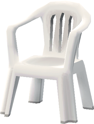 silla de plástico