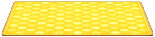 tapis à pois jaune
