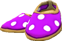 purple dot shoes