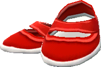 red shoes