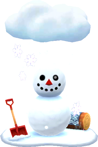 飄雪的雪人