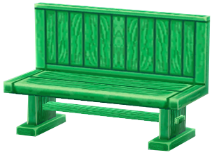 綠色長椅