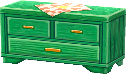 綠色抽屜櫃