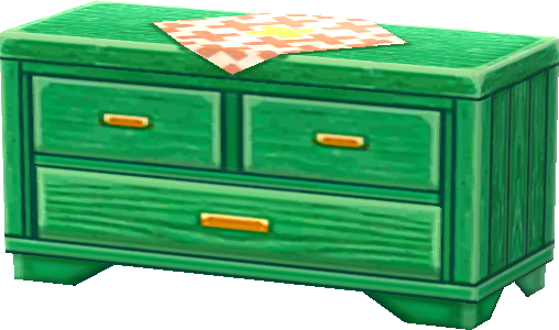 green dresser