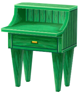 綠色書桌