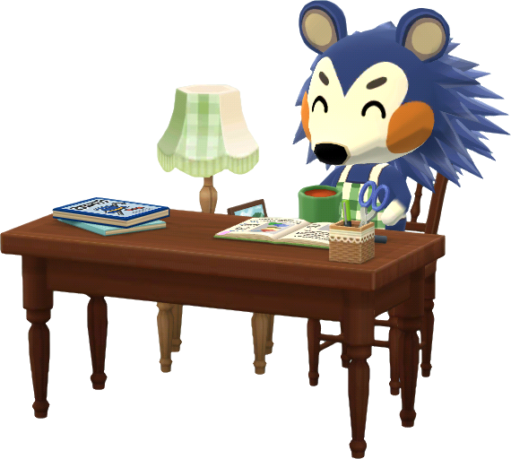 mesa de lectura de Pili