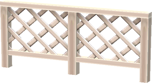 white lattice fence