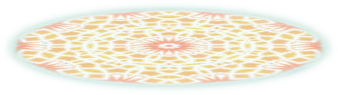 orange kaleidoscope rug