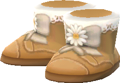 beige daisy boots