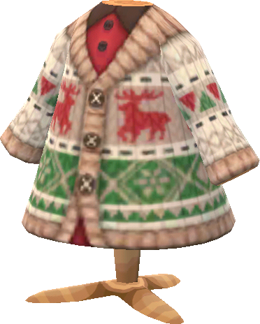 beige reindeer sweater