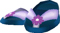 sandalia flor morada