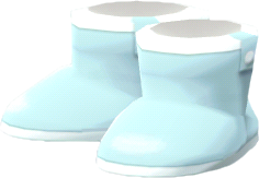 blue rubber rain boots