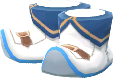 bota azul de clérigo
