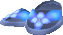 sandalia hortensia azul