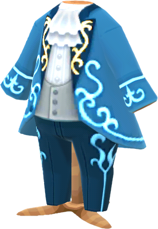 traje príncipe cuento azul