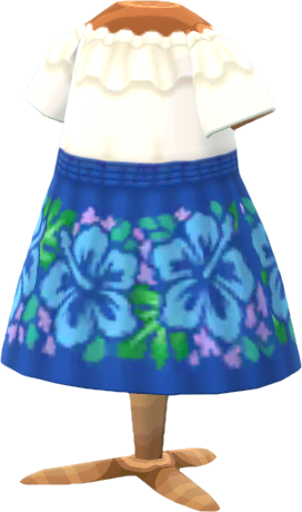 blue-hibiscus-skirt dress