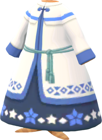 blue winter star robe