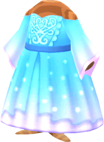 blue princess dress