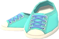 teal low-top sneakers